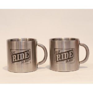 Vintage Marlboro Collector Stainless Steel Mugs(2)